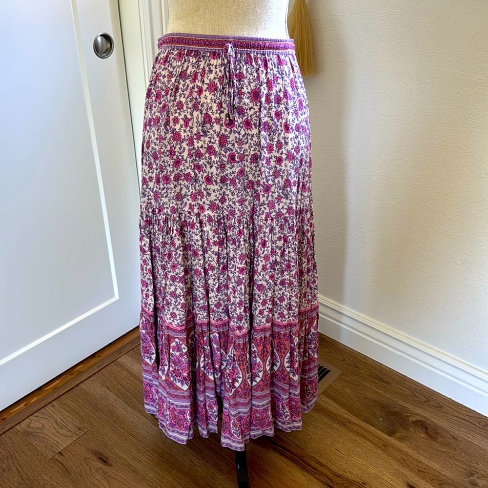 Spell & the Gypsy Collective Printed Maxi Skirt Medium EUC